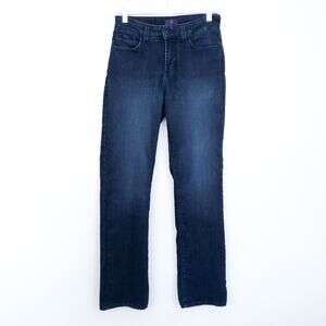 NYDJ Straight Leg Jeans Size 4  Dark Wash